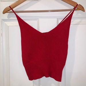 Knitted Red Tank